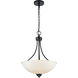 Ivey Lake 2 Light 15 inch Matte Black Indoor Pendant Ceiling Light